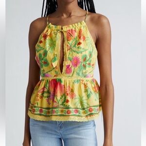 FARM Rio Yellow Floral Blouse
